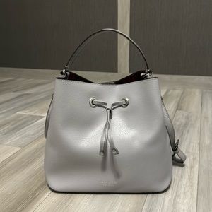 Kate spade bucket bag. Measurements are 10”high by 12” long by 6” wide.